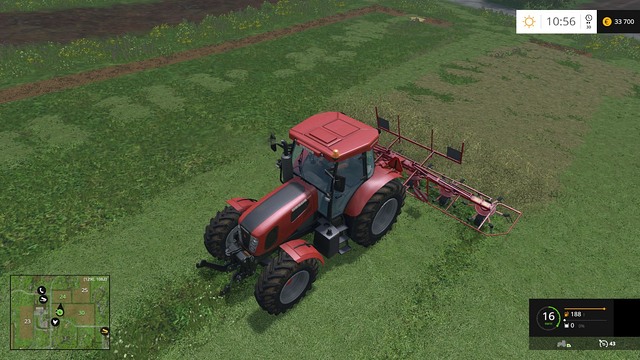 Windrowing doesnt take long. - Grass, hay, straw - Plants - Farming Simulator 15 - Game Guide and Walkthrough