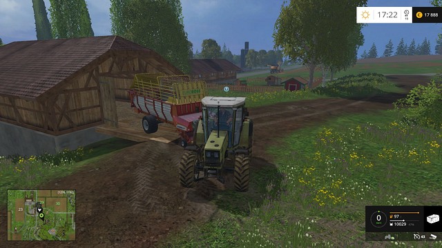 To sell grass/hay/straw, you have to drive to the shop and unload the trailer. - Grass, hay, straw - Plants - Farming Simulator 15 - Game Guide and Walkthrough