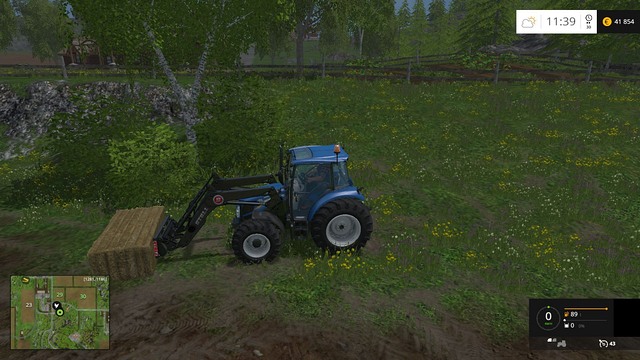 To transport bales, you will need a front loader. - Grass, hay, straw - Plants - Farming Simulator 15 - Game Guide and Walkthrough