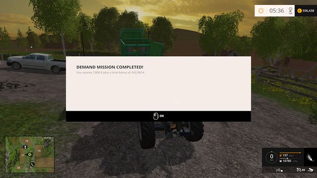 Thats what Im talking about - a proper bonus! - Demand - Missions - Farming Simulator 15 - Game Guide and Walkthrough