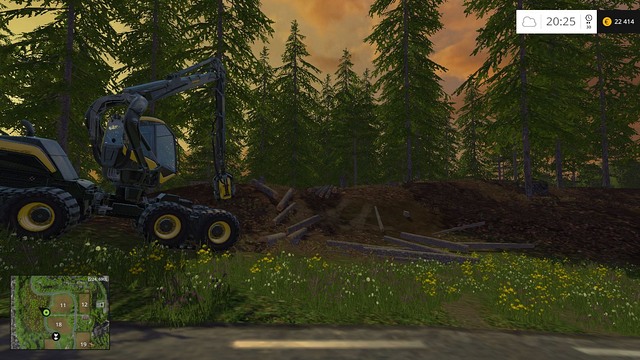 With this machine, the work is done in a blink of an eye. - Woodcutting - Farming Simulator 15 - Game Guide and Walkthrough