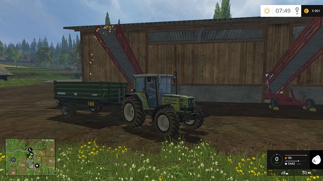Potatoes and sugar beets are unloaded automatically - you just have to drive to the right place. - Store or sell - Other - Farming Simulator 15 - Game Guide and Walkthrough