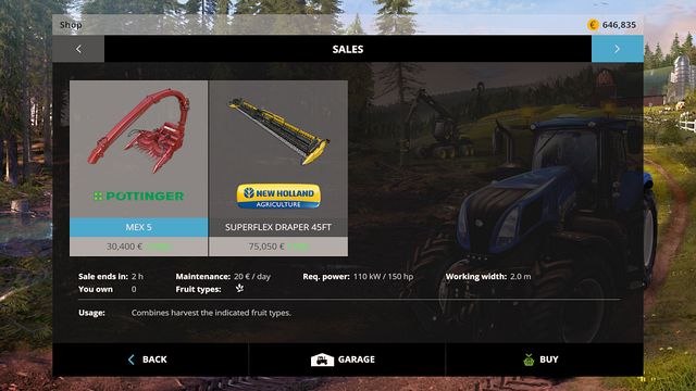 Sale will allow you to save some money. Buy only the things you need! - Buying and selling - Other - Farming Simulator 15 - Game Guide and Walkthrough