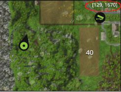 To check your location, just look at the minimap - your coordinates are displayed in its top right corner - Map - Gold coins - Farming Simulator 15 - Game Guide and Walkthrough