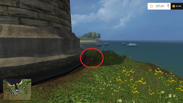 Behind the lighthouse - Section B - coins 13 - 29 - Gold coins - Farming Simulator 15 - Game Guide and Walkthrough
