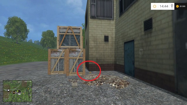 Behind the gas station, near some crates - Section G - coins 90 - 100 - Gold coins - Farming Simulator 15 - Game Guide and Walkthrough