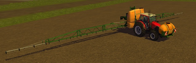 Thanks to an additional manure container, a sprayer can work longer without refilling. - Machinery - The basics - Farming Simulator 2013 - Game Guide and Walkthrough