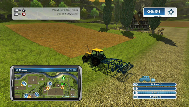 It's worth taking this cultivator together with the tractor to the farm. - First harvest - First steps - Farming Simulator 2013 - Game Guide and Walkthrough