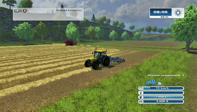 Drop the harvested crops in the trailer. - First harvest - First steps - Farming Simulator 2013 - Game Guide and Walkthrough