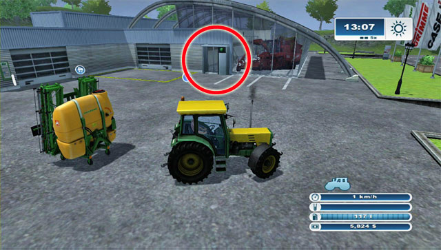 Meanwhile, you should see your brand new sprayer ready at the shop - Selling your first machine and a new purchase: the sprayer - First steps - Farming Simulator 2013 - Game Guide and Walkthrough