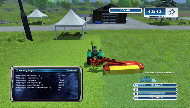 It's best to mow while driving in a clockwise manner. - Mowing grass - Missions - Farming Simulator 2013 - Game Guide and Walkthrough