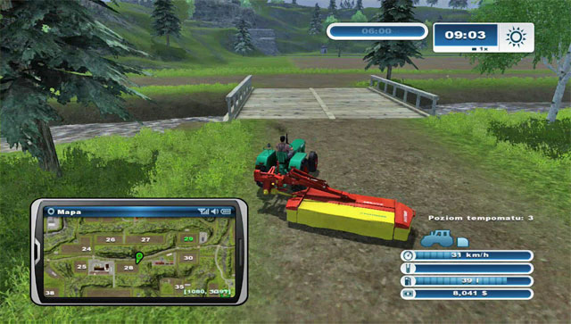 This mower will let you complete the mission in more or less a minute! - Mowing grass - Missions - Farming Simulator 2013 - Game Guide and Walkthrough