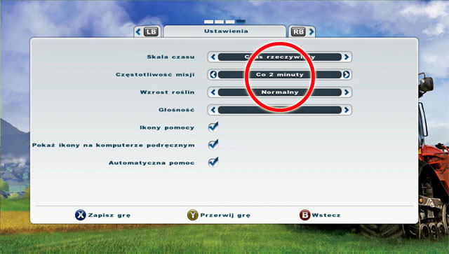 Luckily you can set the frequency with which new missions appear - New missions frequency - Missions - Farming Simulator 2013 - Game Guide and Walkthrough