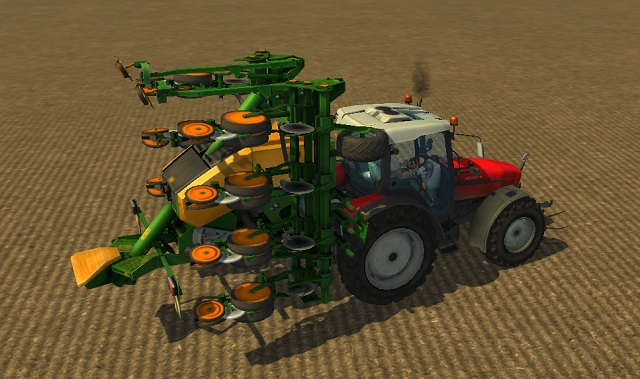 AMAZONE EDX 6000 in the starting position. - Growing sugar beets - Agriculture - Farming Simulator 2013 - Game Guide and Walkthrough