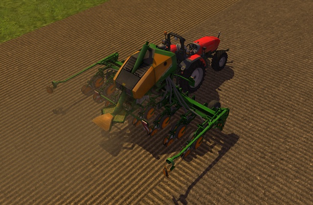Seeding corn with AMAZONE EDX 6000. - Growing corn - Agriculture - Farming Simulator 2013 - Game Guide and Walkthrough