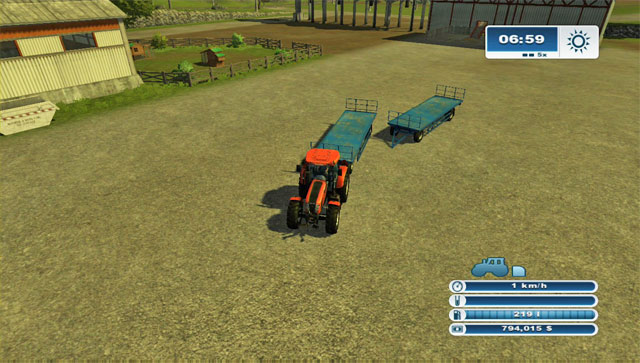 Connecting two trailers requires a lot of time. - Sheep husbandry - Animal husbandry - Farming Simulator 2013 - Game Guide and Walkthrough