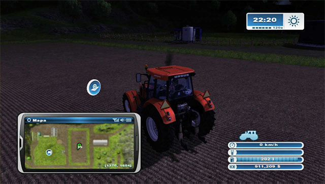An advanced mixer wagon Kuhn SPV Confort 12 filling a manger with forage. - Cow husbandry - Animal husbandry - Farming Simulator 2013 - Game Guide and Walkthrough