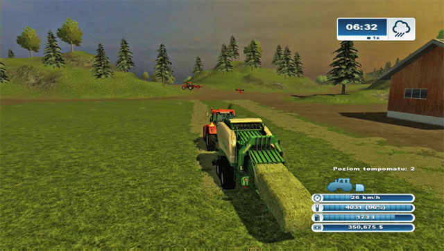 Hay can be square haystacks using the baler. - Cow husbandry - Animal husbandry - Farming Simulator 2013 - Game Guide and Walkthrough