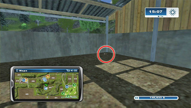 The horseshoe can be found in the building where you unload forage for cows - Area B: horseshoes #14-#24 - Horseshoes - Farming Simulator 2013 - Game Guide and Walkthrough
