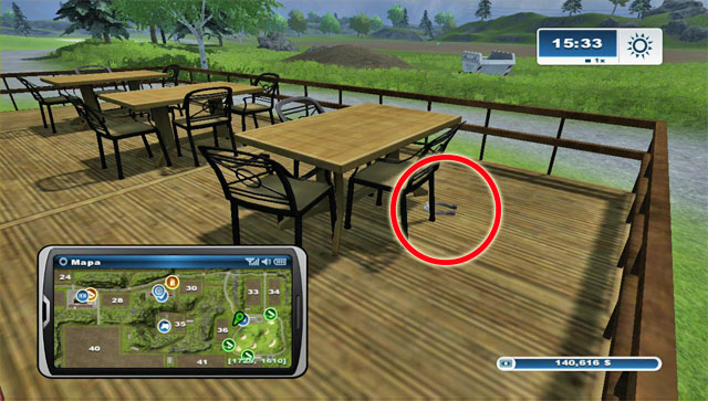 There's a road leading east of the golf course - Area C: horseshoes #25-#36 - Horseshoes - Farming Simulator 2013 - Game Guide and Walkthrough