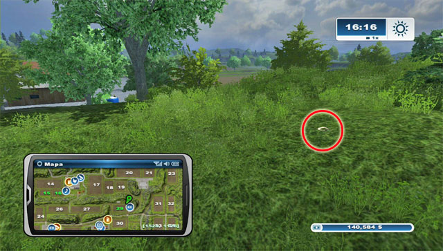 The horseshoe can be found on a small hill north-east of field 29 - Area D: horseshoes #37-#44 - Horseshoes - Farming Simulator 2013 - Game Guide and Walkthrough