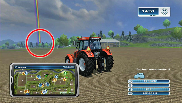 Quickly drive towards one of its ends - the closer one - Prize for the horseshoes - Horseshoes - Farming Simulator 2013 - Game Guide and Walkthrough
