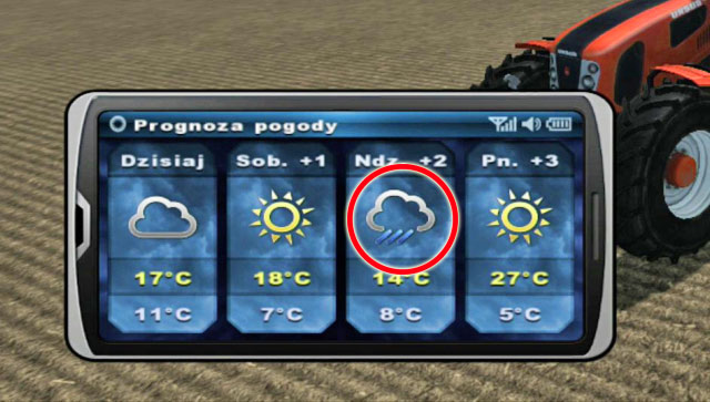 The thing you need to keep an eye on is the weather - Prize for the horseshoes - Horseshoes - Farming Simulator 2013 - Game Guide and Walkthrough