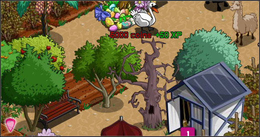 Planting this old, withered tree resulted in 50 experience points - Experience - Farm management - FarmVille - Game Guide and Walkthrough