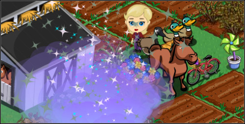 These sparkles announce that something special is coming - Gifts - Social aspects - FarmVille - Game Guide and Walkthrough