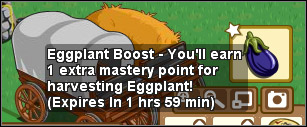 Eggplant boost activated - Farmer's market - Others - FarmVille - Game Guide and Walkthrough