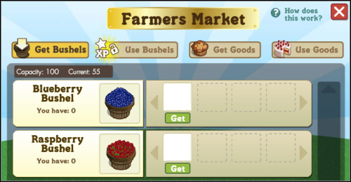 You can get bushels from your friends - Farmer's market - Others - FarmVille - Game Guide and Walkthrough