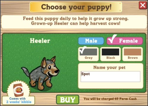 This puppy probably got his owner - Dogs - Others - FarmVille - Game Guide and Walkthrough