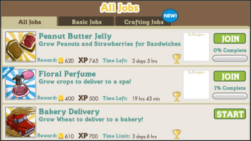 Two jobs are already started, let's join one - Co-op farming - Others - FarmVille - Game Guide and Walkthrough