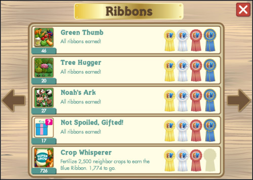 To get most of them you just have to work hard - Ribbons - Others - FarmVille - Game Guide and Walkthrough
