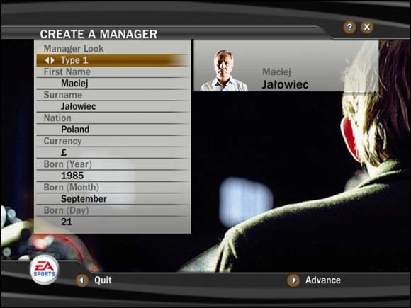 Now, let's choose where we want to work - Beginning - Manager Mode - FIFA 07 - Game Guide and Walkthrough