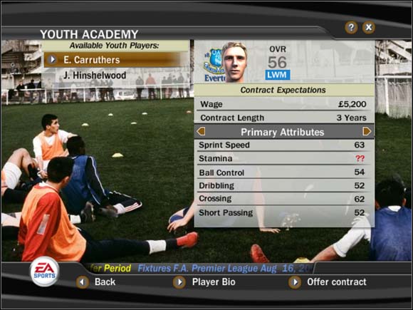 They're, of course, beginners - Footballers - Manager Mode - FIFA 07 - Game Guide and Walkthrough