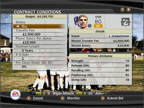 1 - Footballers - Manager Mode - FIFA 07 - Game Guide and Walkthrough