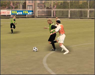If an opponent player gets close to our goal, press [W] to perform a goalkeeper charge - Defence and fouls - Movement on the pitch - FIFA 07 - Game Guide and Walkthrough