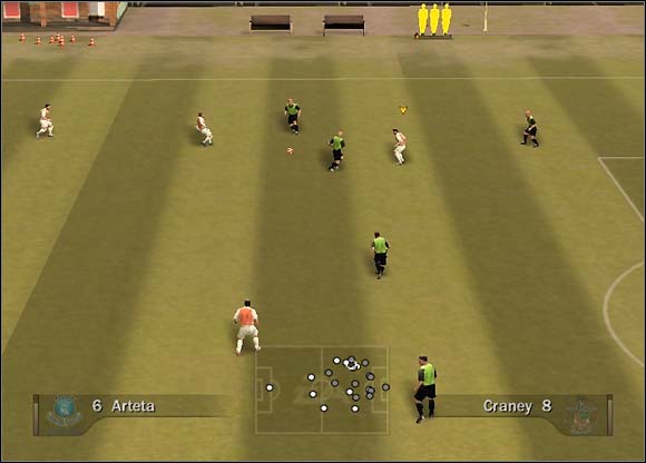 When you get next to the box with the ball, perform a cross - Wing play, crosses - Tactical solutions and tips - FIFA 07 - Game Guide and Walkthrough
