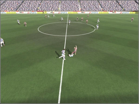 Press [A], if you want a high, long ball - Match - Be a Pro - FIFA 08 - Game Guide and Walkthrough