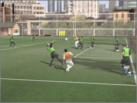 Press and hold [A], fill the power gauge - Crosses - Controls - FIFA 08 - Game Guide and Walkthrough
