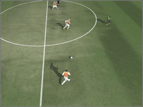 Another quick play is one-two pass - Passes - Controls - FIFA 08 - Game Guide and Walkthrough
