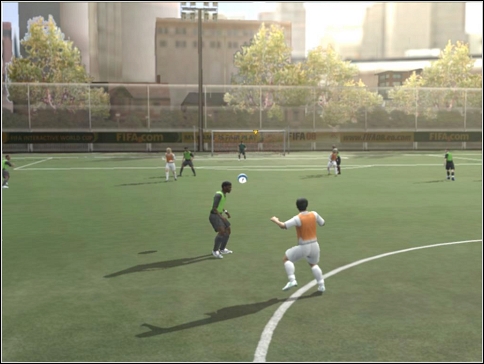 The short-and-high ball can be executed with the [A] button - Passes - Controls - FIFA 08 - Game Guide and Walkthrough