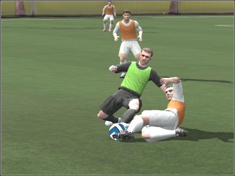 Fight for the ball to keep your team in possession - Defense play - Controls - FIFA 08 - Game Guide and Walkthrough
