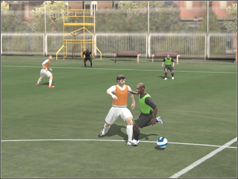 Press [D] when you get close to opponent - Defense play - Controls - FIFA 08 - Game Guide and Walkthrough