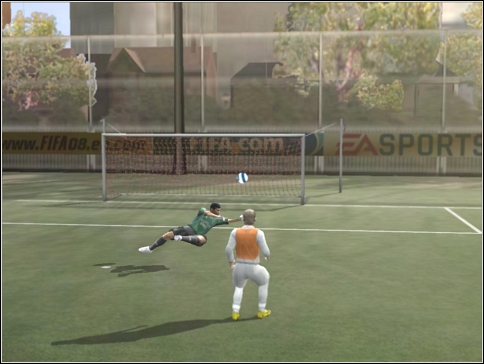 Last method is a lob shot - Shots on target - Controls - FIFA 08 - Game Guide and Walkthrough