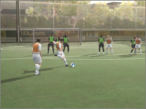 ...or shoot on goal - [C] + [D] - Free kicks, penalties - Controls - FIFA 08 - Game Guide and Walkthrough