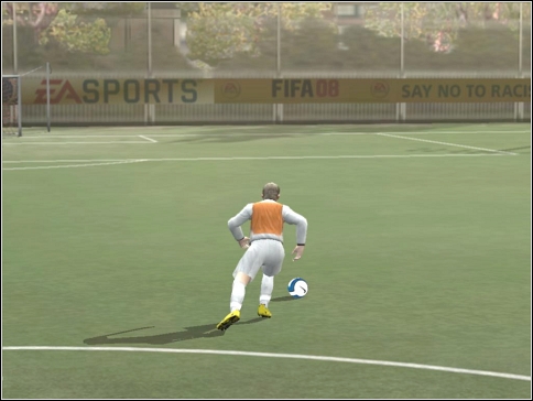 Next rapid fake with rolling the ball - [Shift] + right + right (or left + left) - Useful moves - Controls - FIFA 08 - Game Guide and Walkthrough