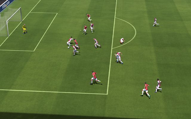 Blocking a shot in the penalty with a sliding tackle is exceptionally difficult and very risky - carelessly sliding into an enemy in the penalty zone automatically ends with a penalty shot the only way to succeed is performing a completely tackle - Advanced defence techniques - Defense - FIFA 14 - Game Guide and Walkthrough