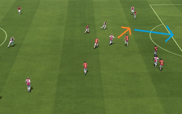 Disorganizing the enemy's defence is a basic thing to do when you want to finish your action - Finishing actions - Offense - FIFA 14 - Game Guide and Walkthrough
